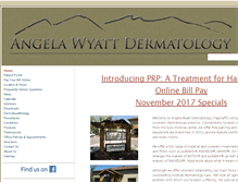 Tablet Screenshot of angelawyattdermatology.com